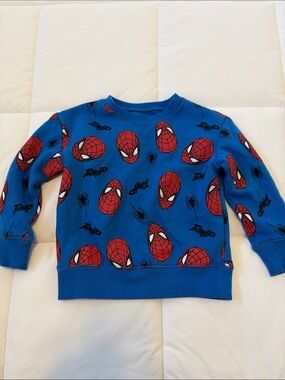 jumping beans Blue Spider-Man Fleece Top with Red Graphics